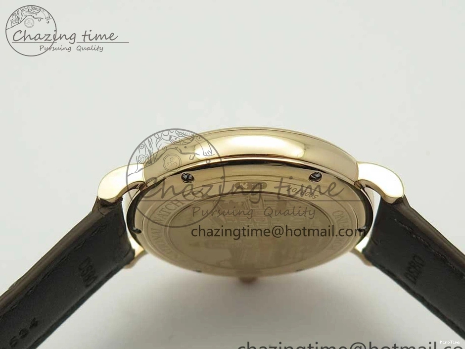 MIROTIME 0126 Portofino Automatic RG FKF 1:1 Best Edition White Dial on Brown Leather Strap A Practical 7140